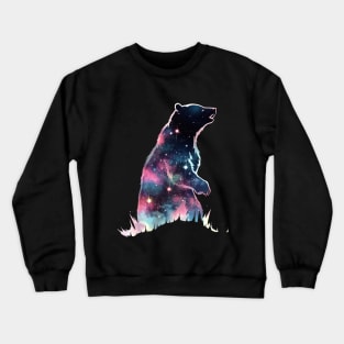 galaxy bear Crewneck Sweatshirt